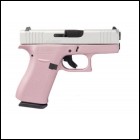 J***FPA Closeout Sale!! **NEW** Glock 43X 9MM 10+1 2 Mags 3.41" Barrel 6.50" Overall Pink Champagne Shimmering Aluminum Finish Satin Aluminum Slide IS**NEW** (LIFETIME WARRANTY AVAILABLE & FREE LAYAWAY AVAILABLE) **NEW**