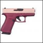 J***FPA Closeout Sale!! **NEW** Glock 43X 9MM 10+1 2 Mags 3.41" Barrel 6.50" Overall Cerakote Black Cherry Frame Rose Gold Slide IS**NEW** (LIFETIME WARRANTY AVAILABLE & FREE LAYAWAY AVAILABLE) **NEW**