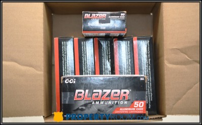 BLAZER 9MM AMMO APPROX 350 RNDS