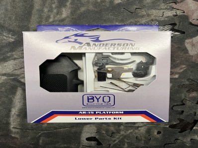 AR-15 LOWER PARTS KIT WITH GRIP BLACK TRIGGER [RETAIL PACKAGED] **NO RESERVE **NO CC FEES***