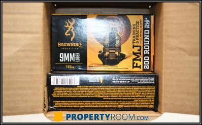 BROWNING 9MM AMMO APPROX 400 RNDS