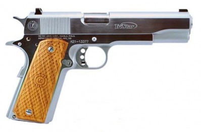 J***FPA Closeout Sale!! **NEW** Tristar 1911 American Classic Hard Chrome Finish .45 ACP 8+1 5" Barrel 8.5" Overall Checkered Wood Grips IS**NEW** (LIFETIME WARRANTY AVAILABLE & FREE LAYAWAY AVAILABLE) **NEW**