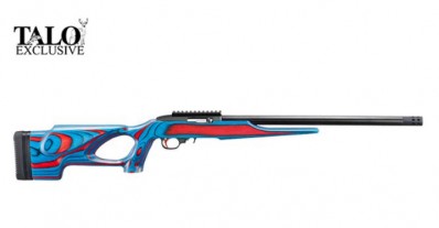 D***FPA Close Out Sale!!! **NEW** Ruger 10/22 USA Shooting 2024 TALO Edition 10+1 22LR Matte Black Finish 18" Heavy Barrel 38" Blue & Red Laminate Ambi Thumbhole Barracuda Stock IS **NEW** (LIFETIME WARRANTY AVAILABLE-FREE LAYAWAY)