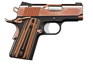 S***FPA Closeout Sale!! **NEW** Kimber Rose Gold Ultra II 1911 45ACP 7+1 3" Barrel 6.8" Overall Black KimPro-Rose Gold PVD Finish G10 Grips SO **NEW** (LIFETIME WARRANTY AVAILABLE & FREE LAYAWAY AVAILABLE) **NEW**