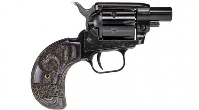Ju***FPA Closeout Sale!! **NEW** Heritage Rough Rider .22LR 2" Barrel, Barkeep Boot Black Finish Snake Engraved Snake Grips 6rd IS**NEW** (LIFETIME WARRANTY AVAILABLE & FREE LAYAWAY AVAILABLE) **NEW