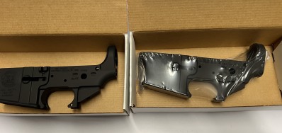 TWO AR-15  STRIPPED  LOWER RECEIVERS(E2 ARMORY ) **NO RESERVE**NO CC FEES***